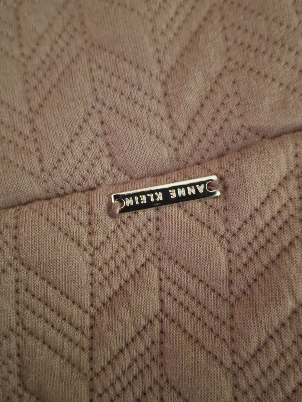 Anne Klein Textured Wide-Leg Pants in Camel - Picture 5 of 10
